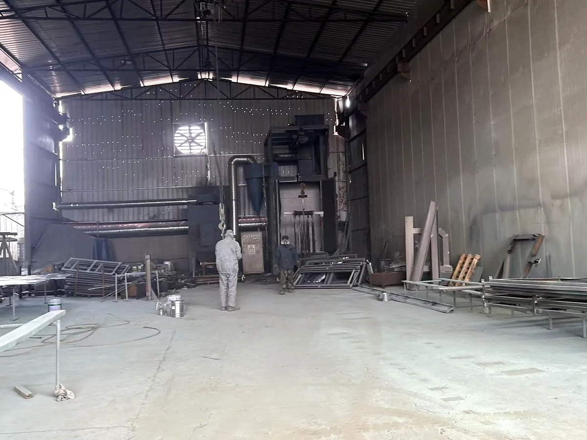 shot blasting and powder coating