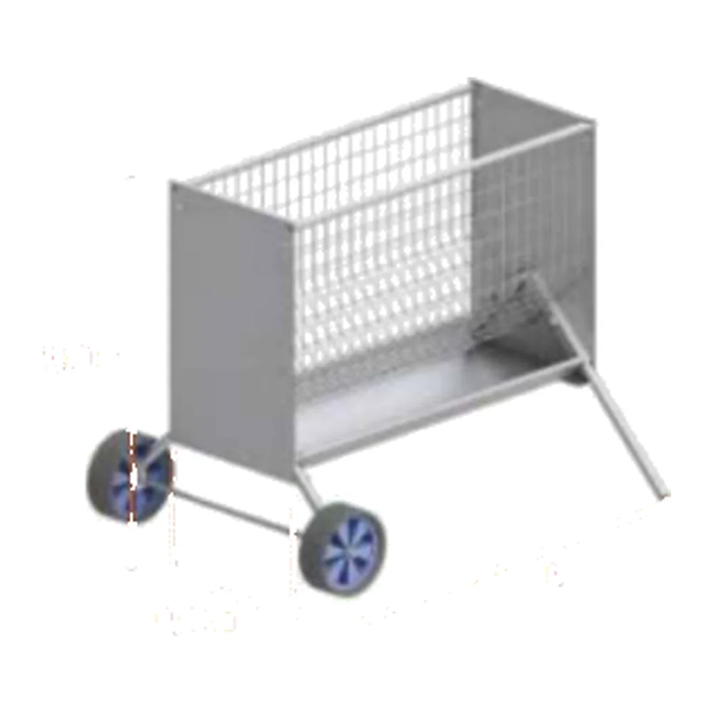 Sheep With 2 Wheels Hay Rack 1.20m Galvanized | Sheep & Goat Hay Feeder