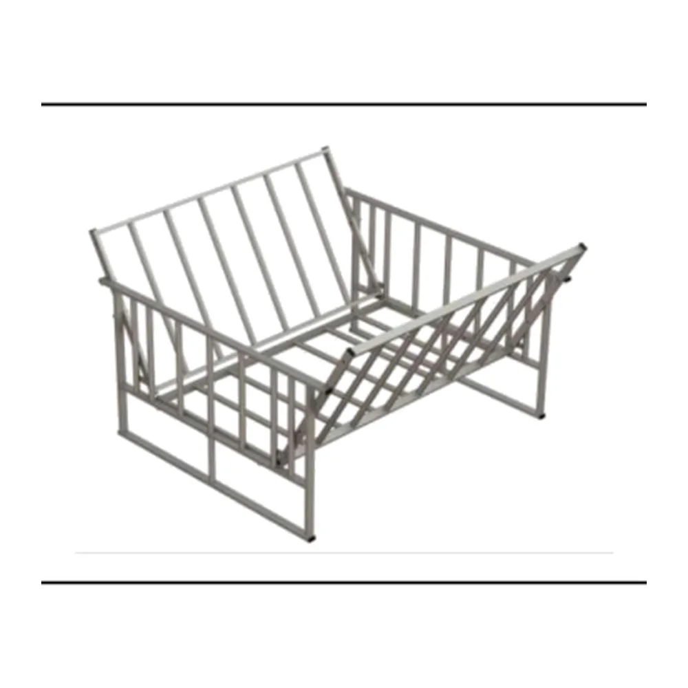 Round Hay Rack 2.14m x 1.3m 20-Space Galvanized Livestock Hay Feeder | Farm Hay Feeder