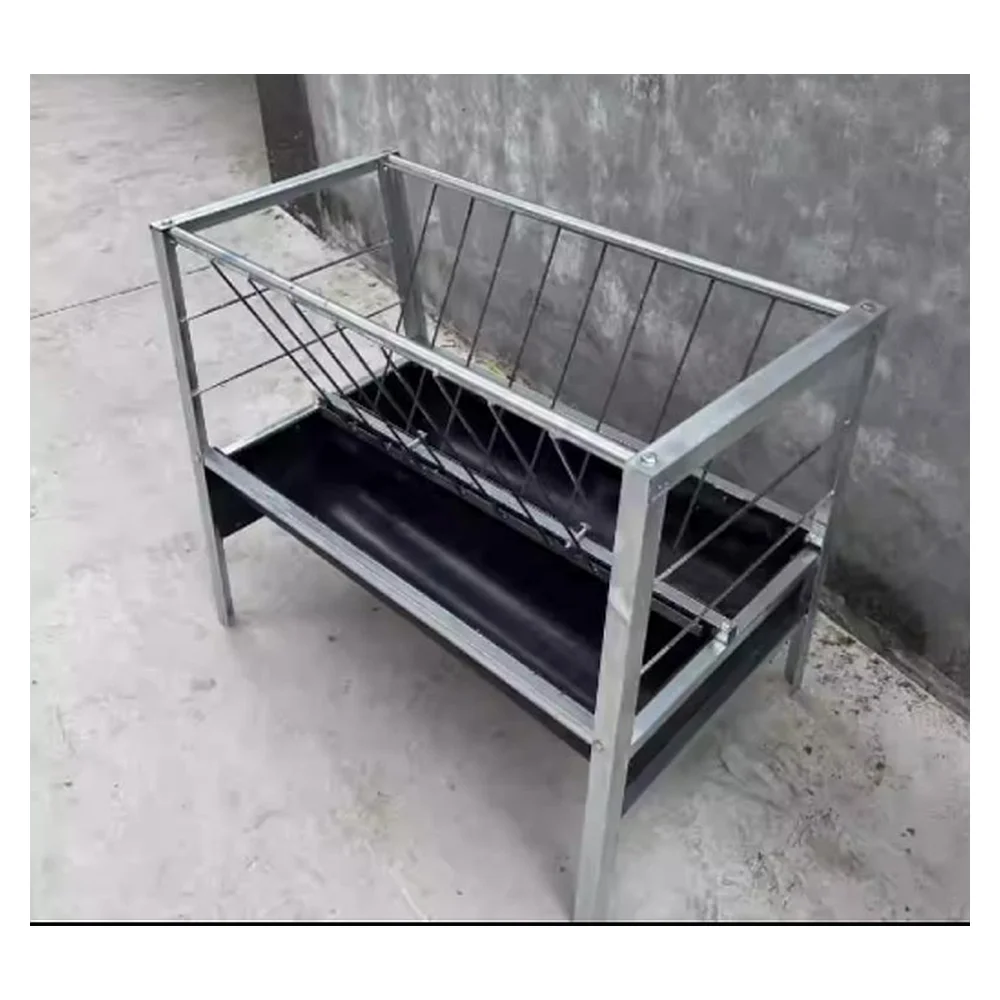 Hot-dip Galvanized Sheep & Goat Feeding Trough Standard Trough 02 1.5m x 0.65m x 0.85m | Livestock Farm Equipment